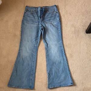 Madewell Classic Blue Wide Leg Jeans